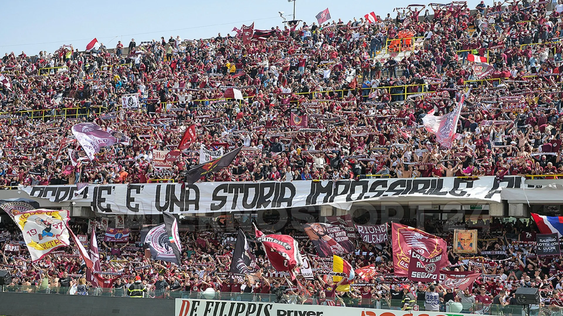 I tifosi della Salernitana contro lo spostamento del match con il Napoli